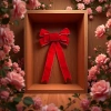 Toy seasonal decorations, bows, Christmas tree pendants, Christmas bow ornaments, festive atmosphere decoration, gift accessories details Picture